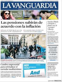 Portada La Vanguardia 2018-09-27
