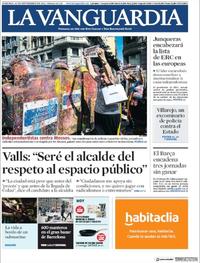 Portada La Vanguardia 2018-09-30
