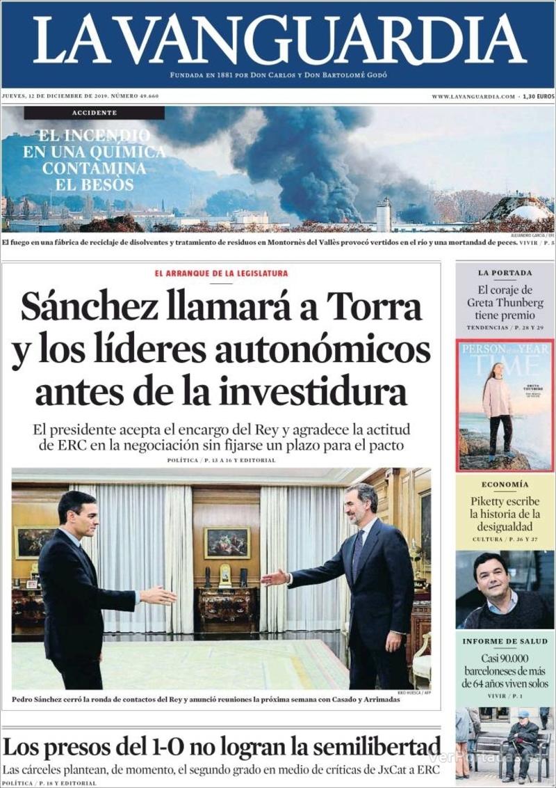 Portada El Correo 2019-12-12