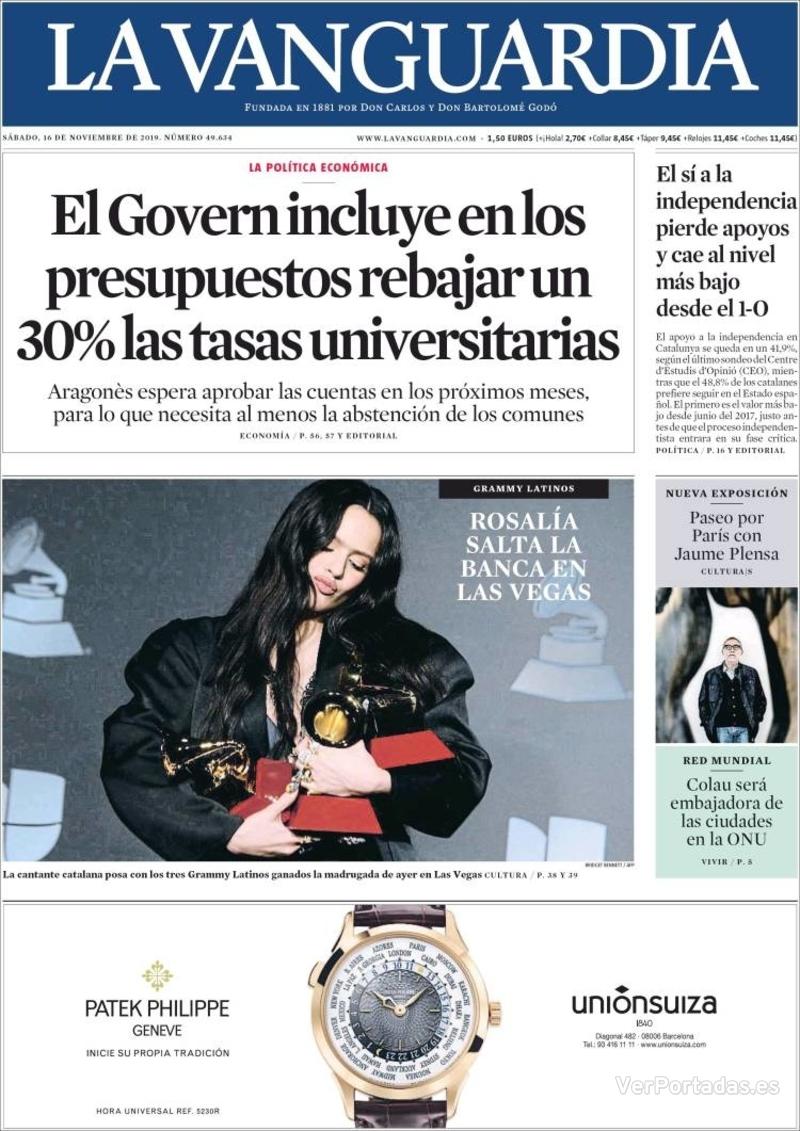 Portada El Correo 2019-11-16