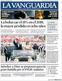 Portada La Vanguardia 2019-01-02