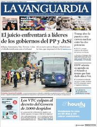 Portada La Vanguardia 2019-02-02