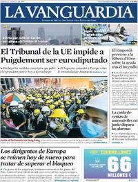 Portada La Vanguardia 2019-07-02