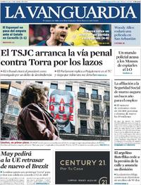 Portada La Vanguardia 2019-04-03