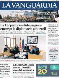 Portada La Vanguardia 2019-07-03