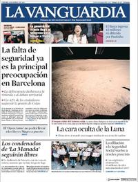 Portada La Vanguardia 2019-01-04