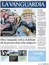 Portada La Vanguardia 2019-01-06