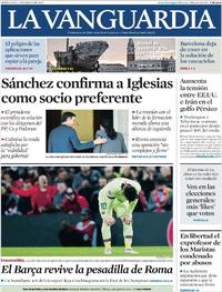 Portada La Vanguardia 2019-05-08