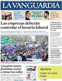 Portada La Vanguardia 2019-03-09
