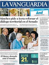 Portada La Vanguardia 2019-05-09