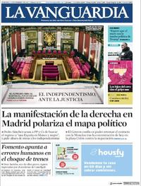Portada La Vanguardia 2019-02-10