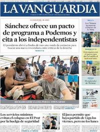 Portada La Vanguardia 2019-08-10