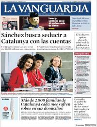 Portada La Vanguardia 2019-01-12