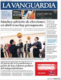 Portada La Vanguardia 2019-02-12