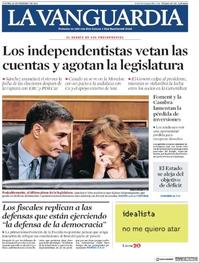 Portada La Vanguardia 2019-02-14