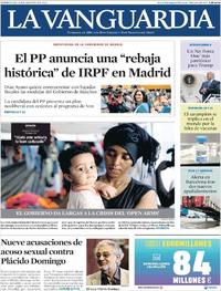 Portada La Vanguardia 2019-08-14