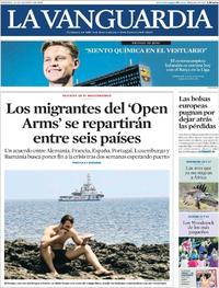 Portada La Vanguardia 2019-08-16