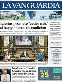 Portada La Vanguardia 2019-07-17