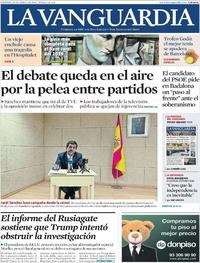 Portada La Vanguardia 2019-04-19