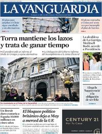 Portada La Vanguardia 2019-03-20