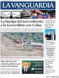 Portada La Vanguardia 2019-01-21