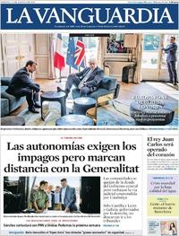 Portada La Vanguardia 2019-08-23