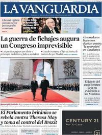 Portada La Vanguardia 2019-03-26