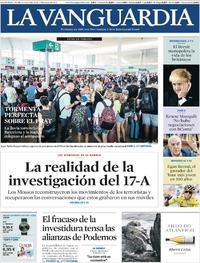 Portada La Vanguardia 2019-07-28
