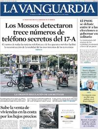 Portada La Vanguardia 2019-07-29