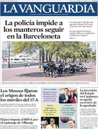 Portada La Vanguardia 2019-07-30