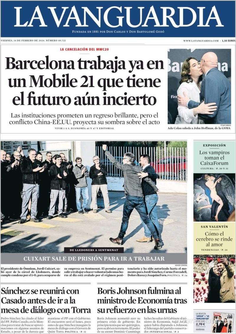 Portada El Correo 2020-02-14