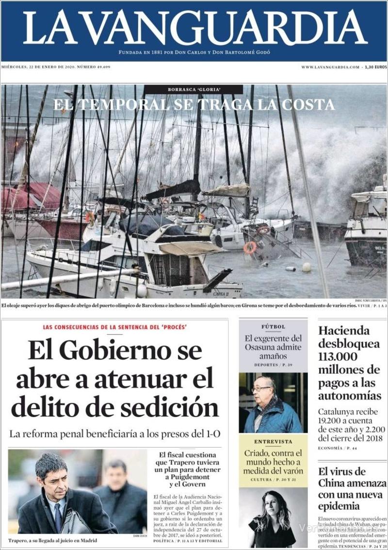 Portada El Correo 2020-01-22