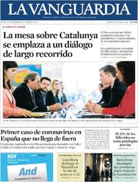 Portada La Vanguardia 2020-02-27