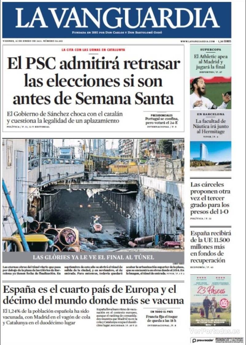 Portada El Correo 2021-01-15