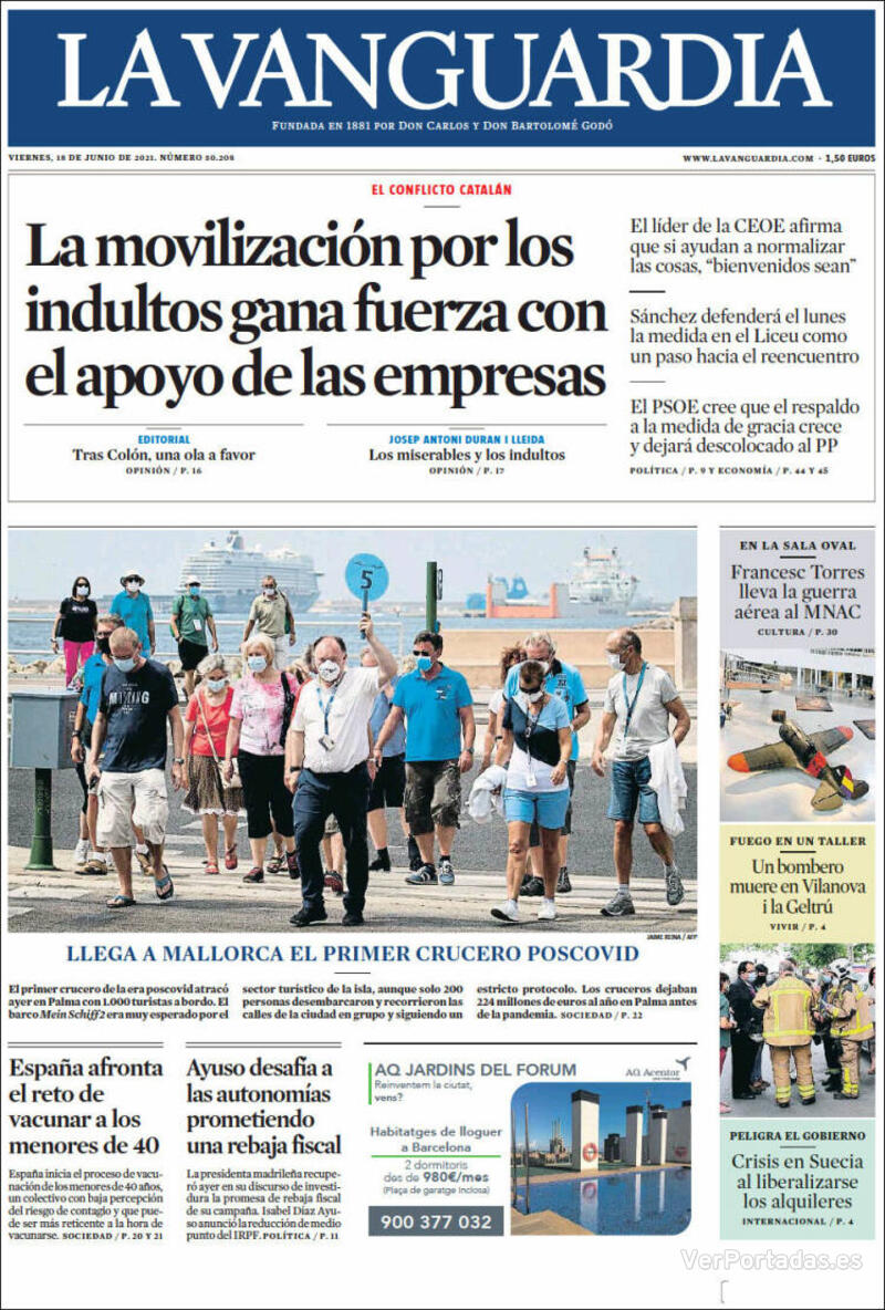 Portada El Correo 2021-06-18
