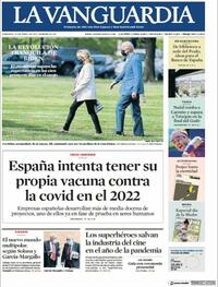 Portada La Vanguardia 2021-04-25