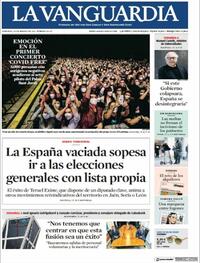Portada La Vanguardia 2021-03-28