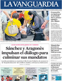 Portada La Vanguardia 2022-07-09