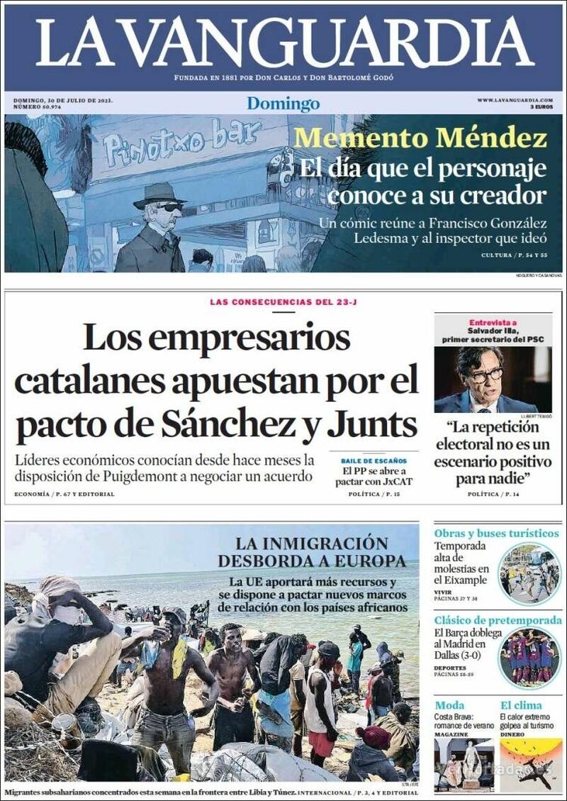 Portada El Correo 2023-07-30