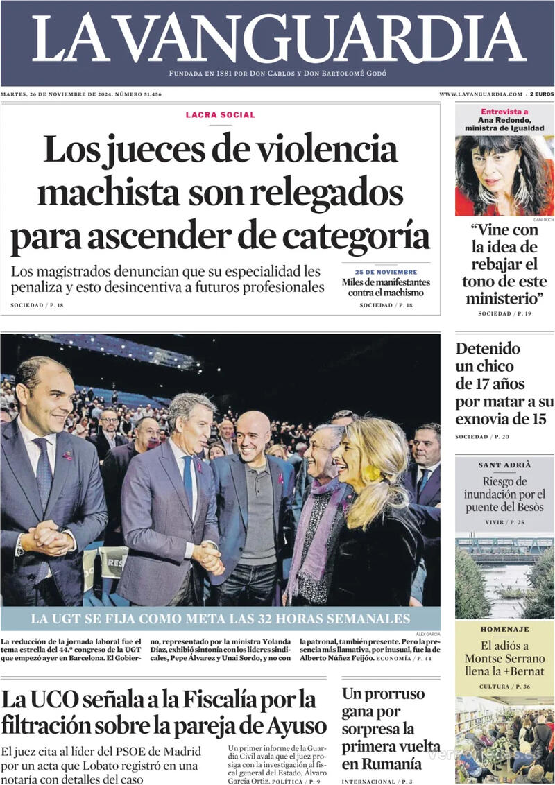 Portada El Correo 2024-11-26
