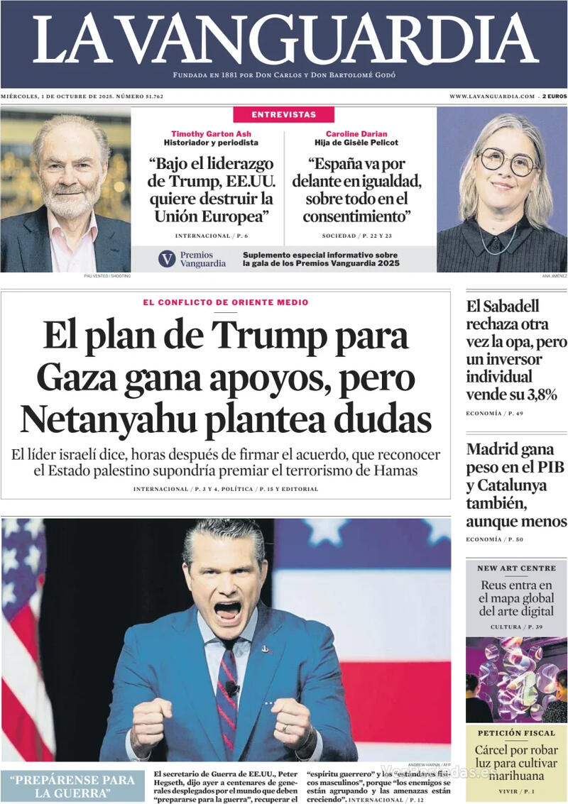 Portada El Correo 2025-10-01