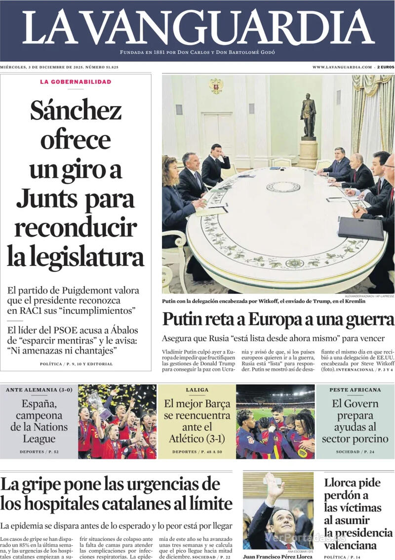 Portada El Correo 2025-12-03