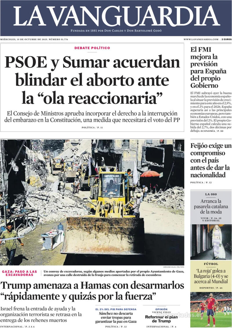 Portada El Correo 2025-10-15
