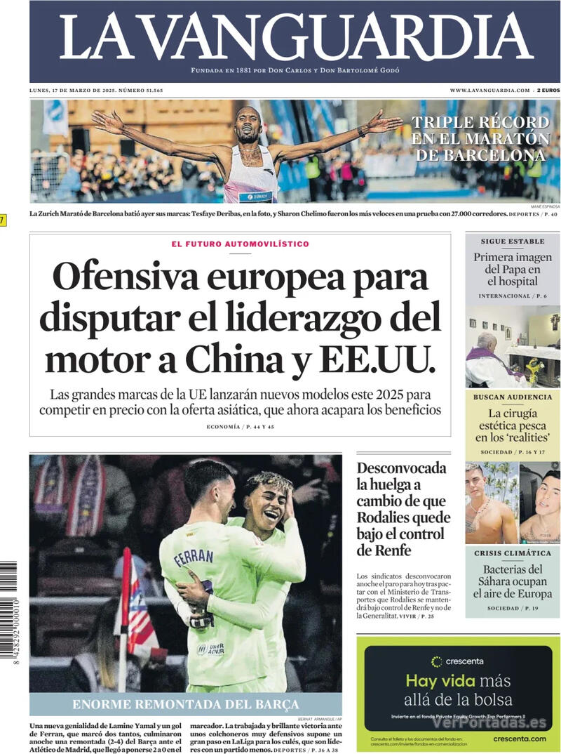 Portada El Correo 2025-03-17