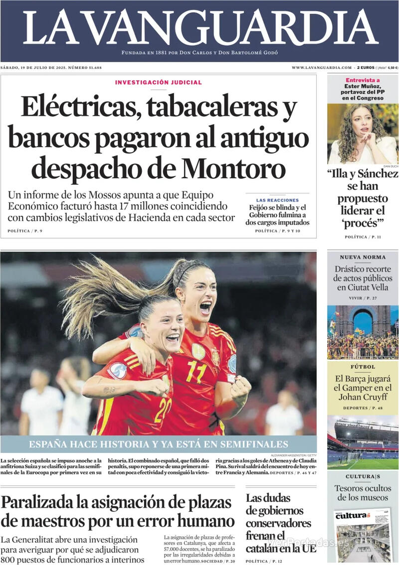 Portada El Correo 2025-07-19