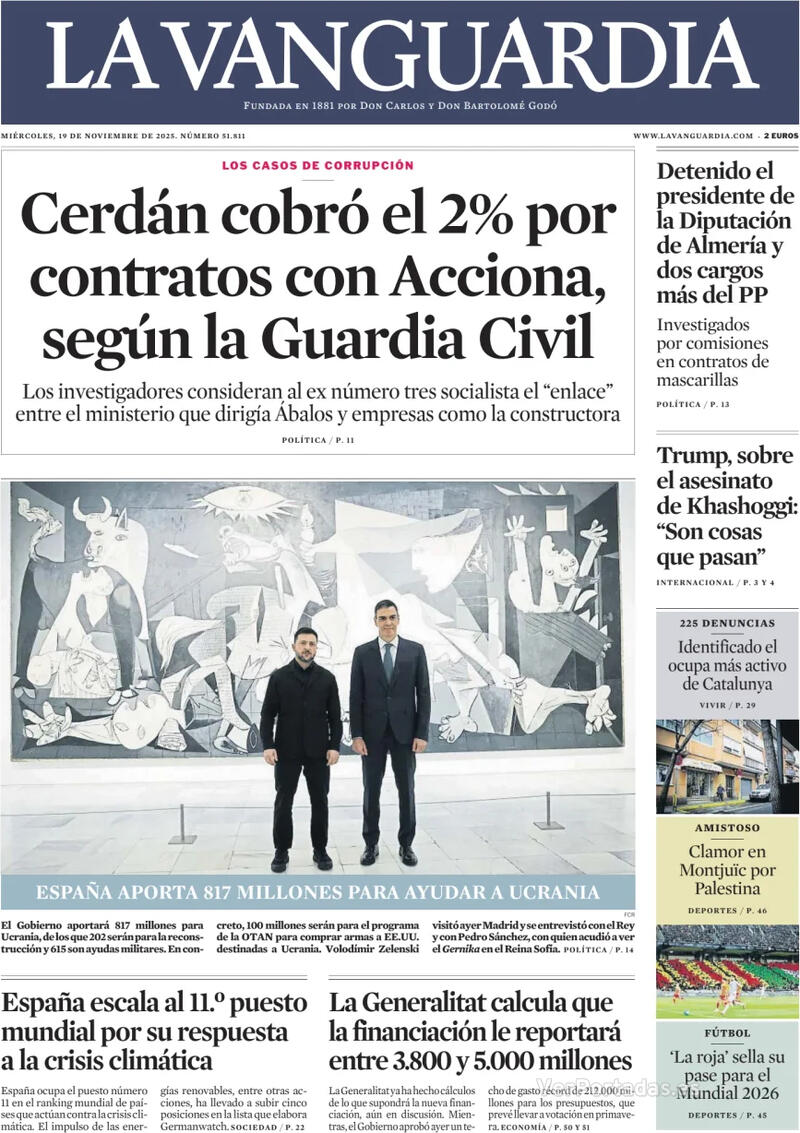 Portada El Correo 2025-11-19