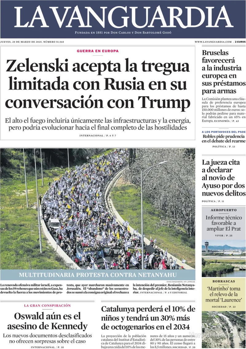 Portada El Correo 2025-03-20