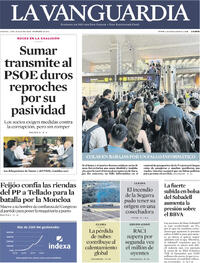 Portada periódico La Vanguardia