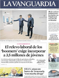 Portada La Vanguardia 2025-09-03