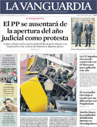 Portada La Vanguardia 2025-09-04